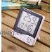 O3D Indoor Digital LCD Hygrometer Thermometer Temperature Humidity Meter Alarm Clock Temperature and Humidity Monitor - B076P8DBKX